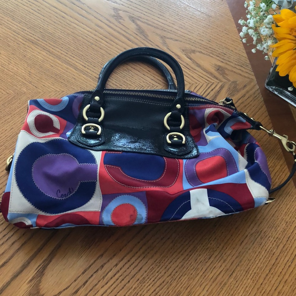 Coach multicolor bag